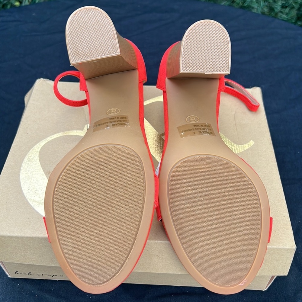 Charlotte RUSSE ORANGE HEELS - Picture 5 of 5